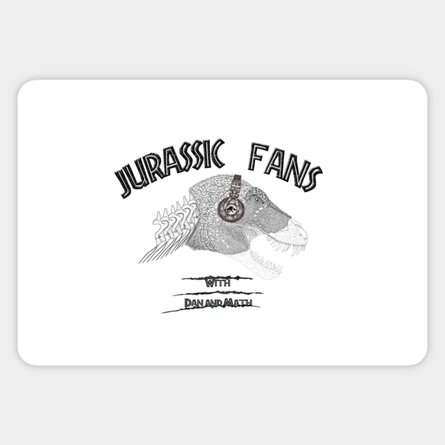 White Background OG Logo Sticker by Jurassic Fans Podcast